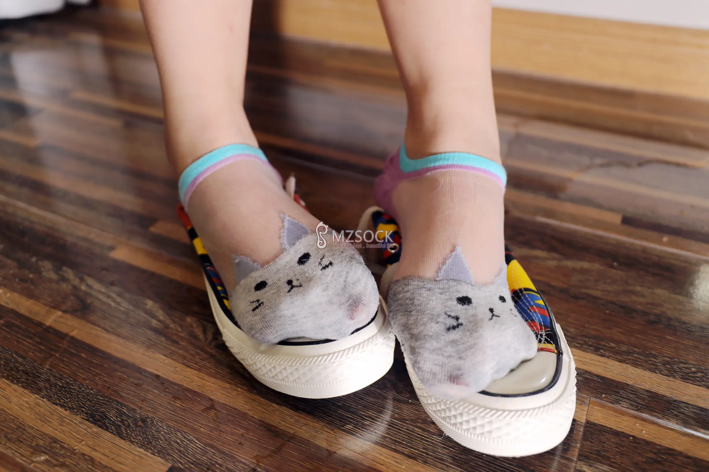 [Mzsock] Love beautiful feet NO.036 cat cat#[74P]-55