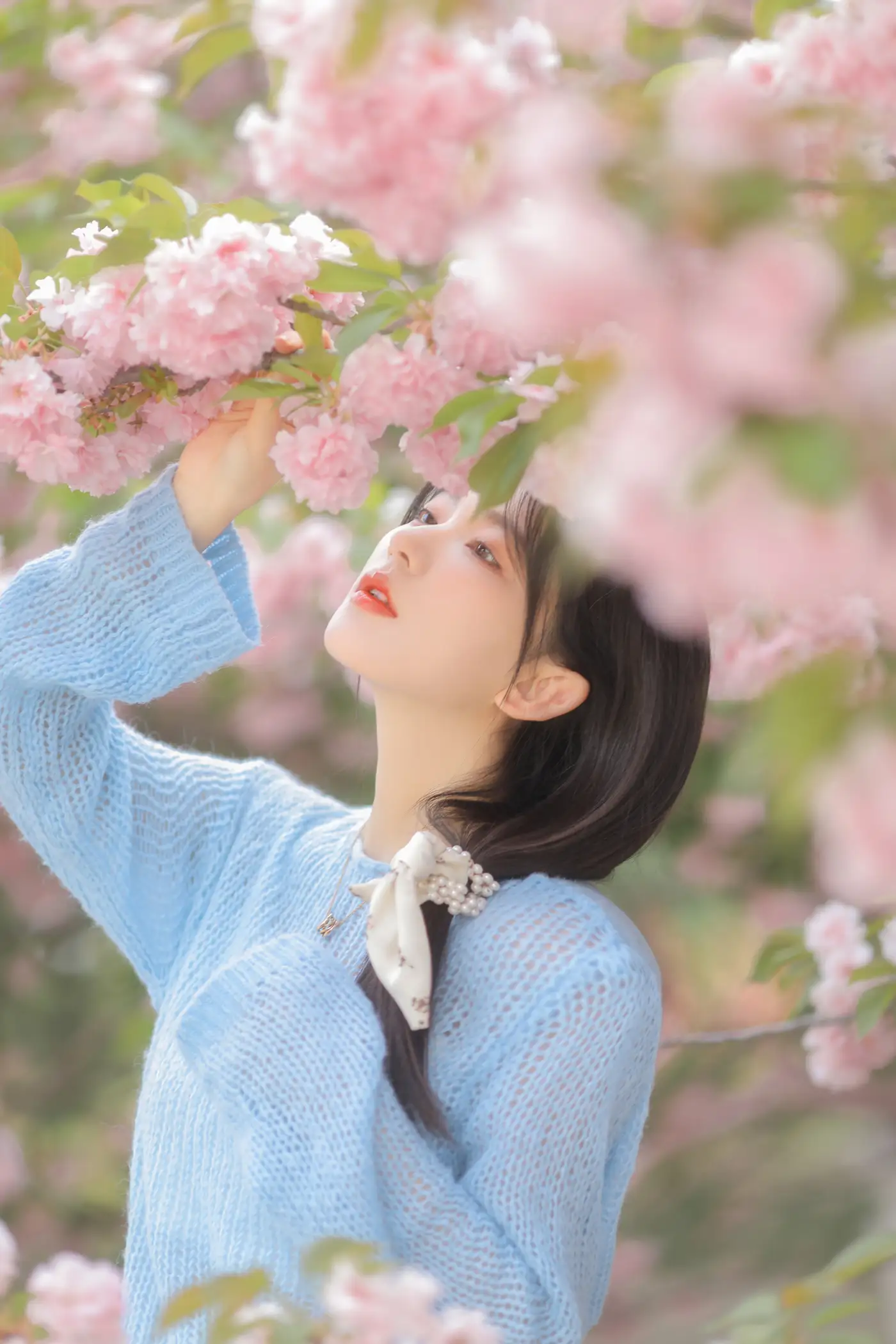 [YITUYU] 2022.06.22 Vol.1252 – Pink Blue Evening Cherry Blossoms Yang Yimo#[29P]-21